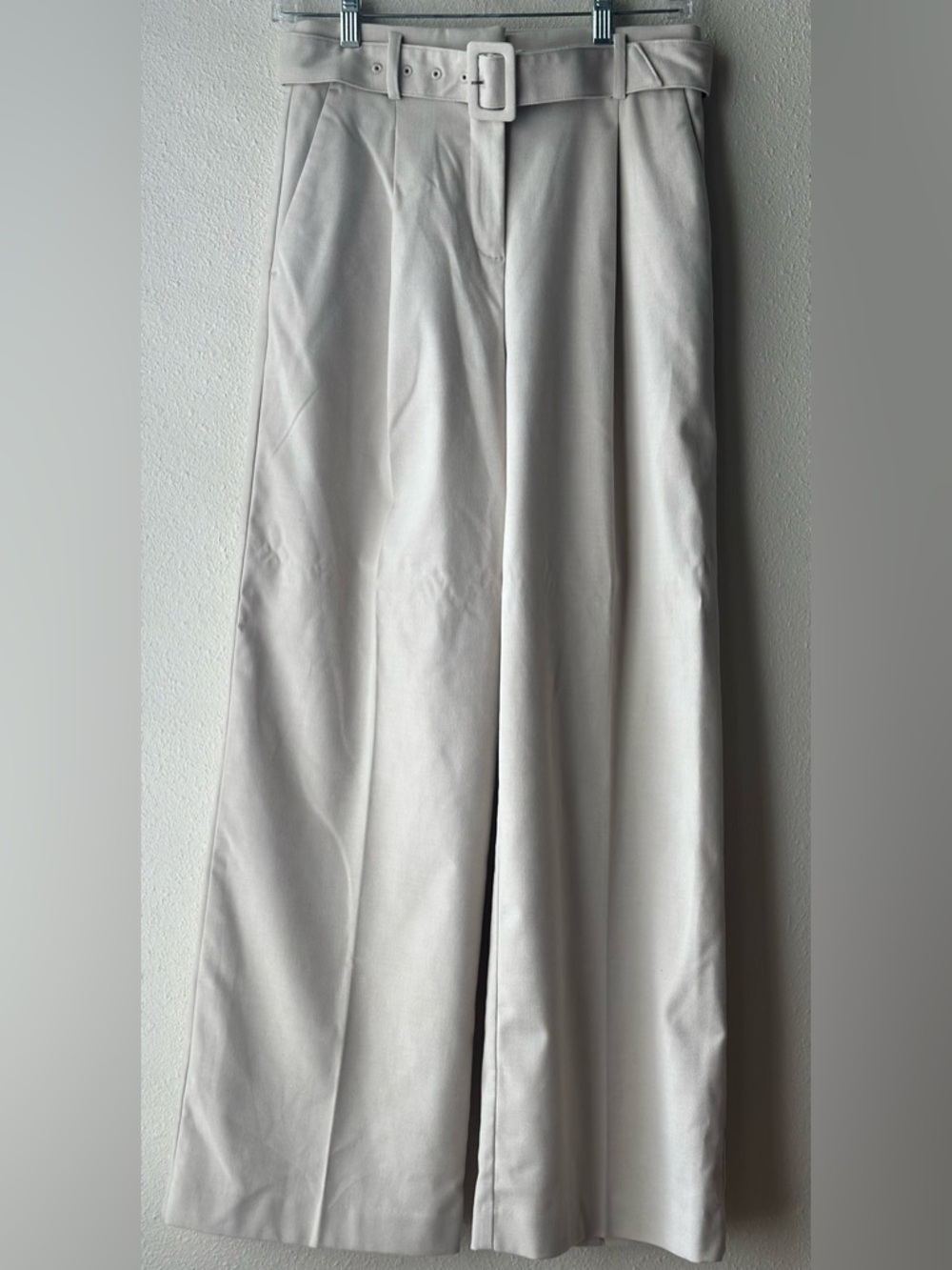 LOFT Women’s High Rise Wide Leg Beige Pants
